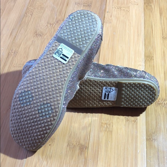 NWT TOMS Ballet Flat Gold Iridescent Glimmer 5.5 - Picture 4 of 5